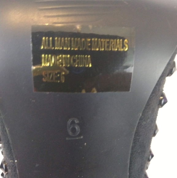 Dots Black Beaded Ruching Heel Boot - Picture 11 of 11